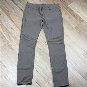 prAna Women’s Brenna Slate Green Moto-Style Jeans. Size 12